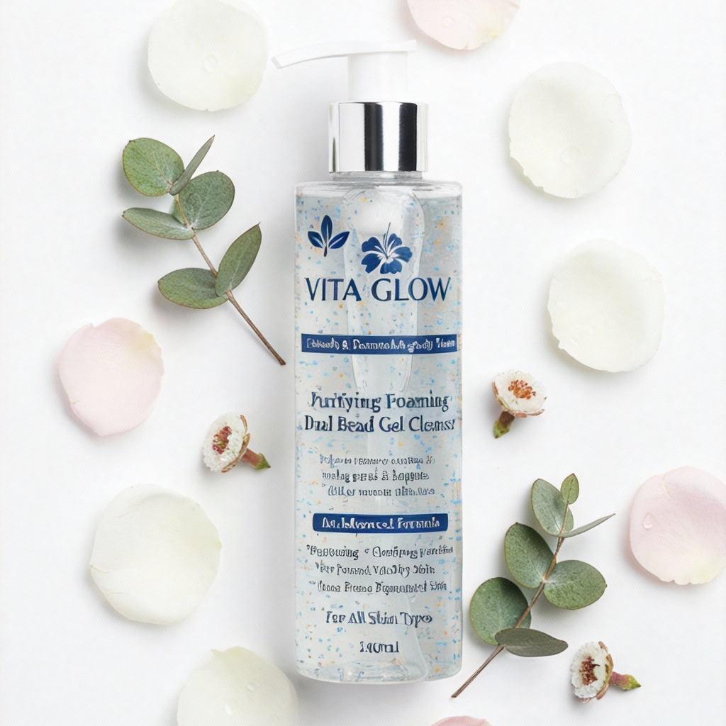 Vita-Glow Brightening Gel Cleanser: Mandelic Acid for Acne & Pigmentation