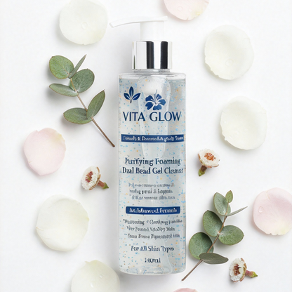 Vita-Glow Brightening Gel Cleanser: Mandelic Acid for Acne & Pigmentation